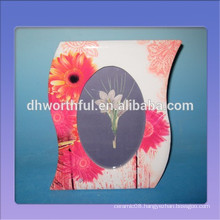 2016 hot selling ceramic frame with beautiful flower painting
